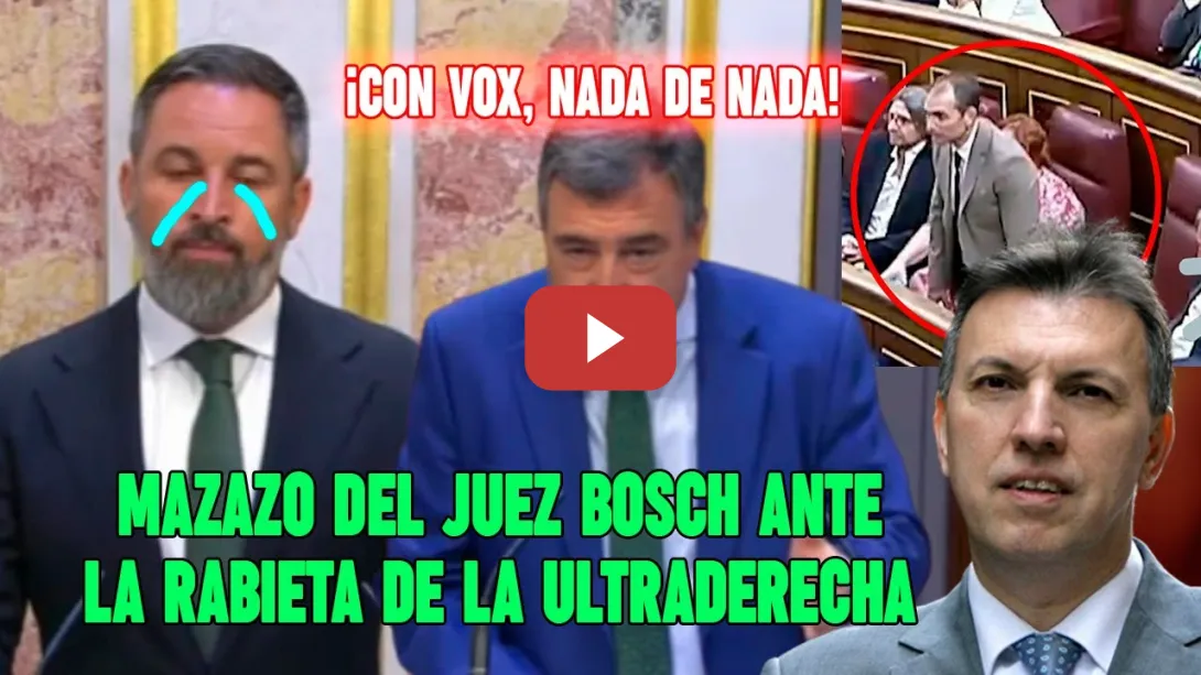 Embedded thumbnail for 🤫 Abascal HUNDIDO y RABIANDO por estos JURAMENTOS. MAZAZO de Bosch, Aitor Esteban y diputados