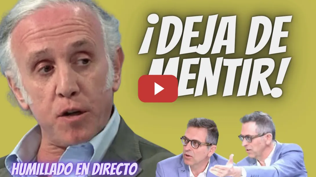 Embedded thumbnail for Periodista &quot;LLAMA MENTIROSO&quot; a Eduardo Inda en pleno directo -¡Deja ya de manipular!