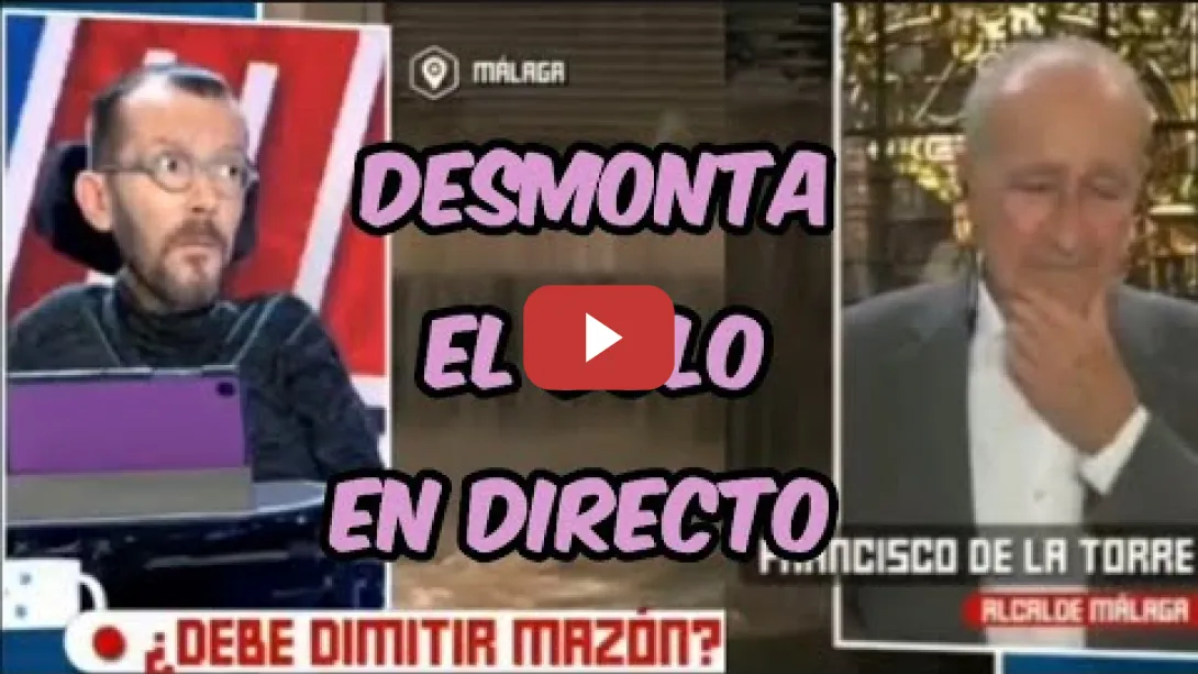 Embedded thumbnail for Pablo Echenique desmonta el bulo de un alcalde del PP en directo