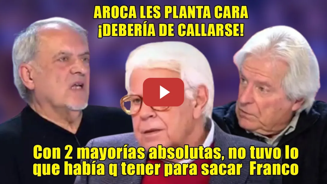 Embedded thumbnail for ZAMBOMBAZO de Aroca a Felipe González y Nart👏¡NO dimitió x los G-A-L no x ROLDÁN y no sacó a Franco!