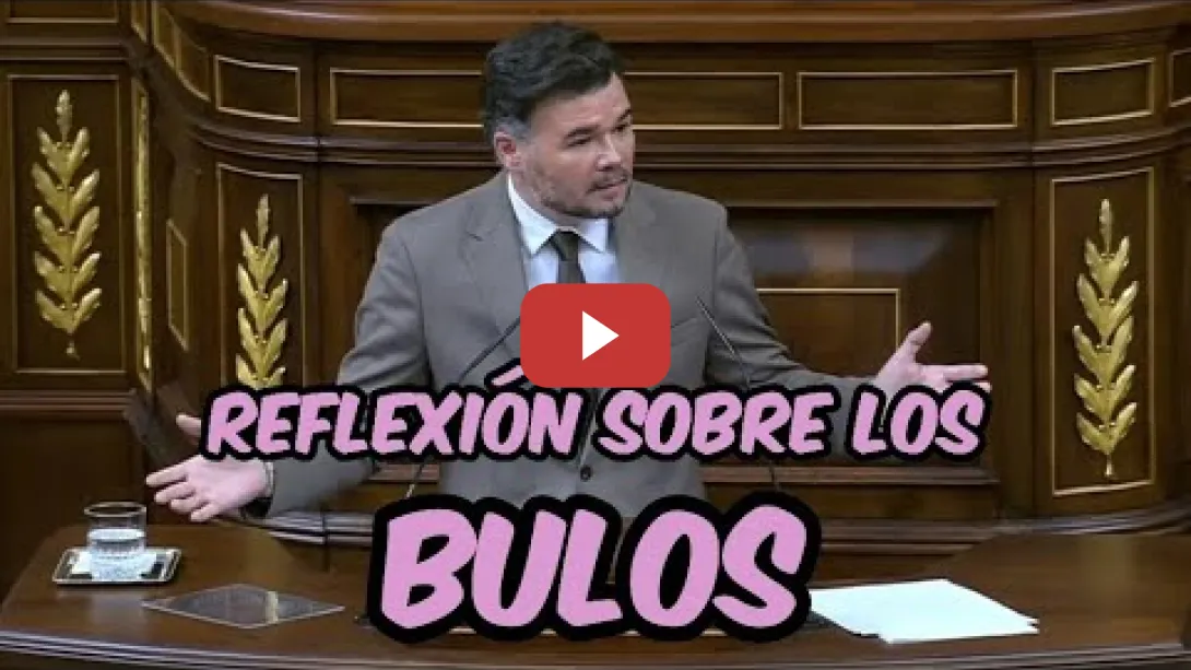 Embedded thumbnail for Gabriel Rufián reflexiona sobre los BULOS en su intervención sobre la DANA de Valencia