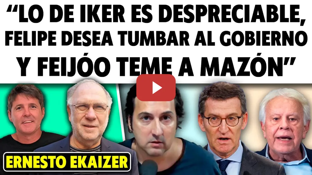 Embedded thumbnail for “IKER JIMÉNEZ Y LOS BULOS ES DESPRECIABLE. FEIJÓO ES CÓMPLICE DEL PÉSIMO MAZÓN”. EKAIZER A CINTORA