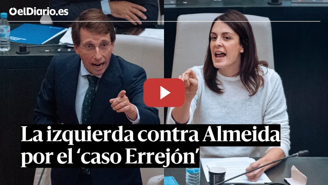 Embedded thumbnail for La izquierda carga contra ALMEIDA por el CASO ERREJÓN: &quot;Sus risas resultan repulsivas&quot;