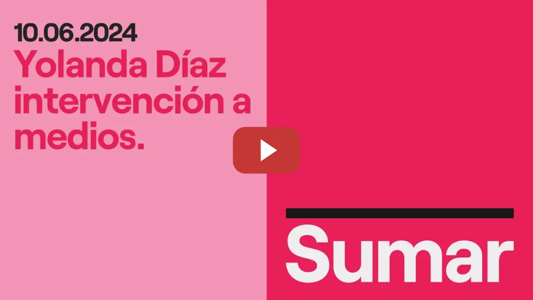 Embedded thumbnail for Comparecencia de Yolanda Díaz intervención a medios.