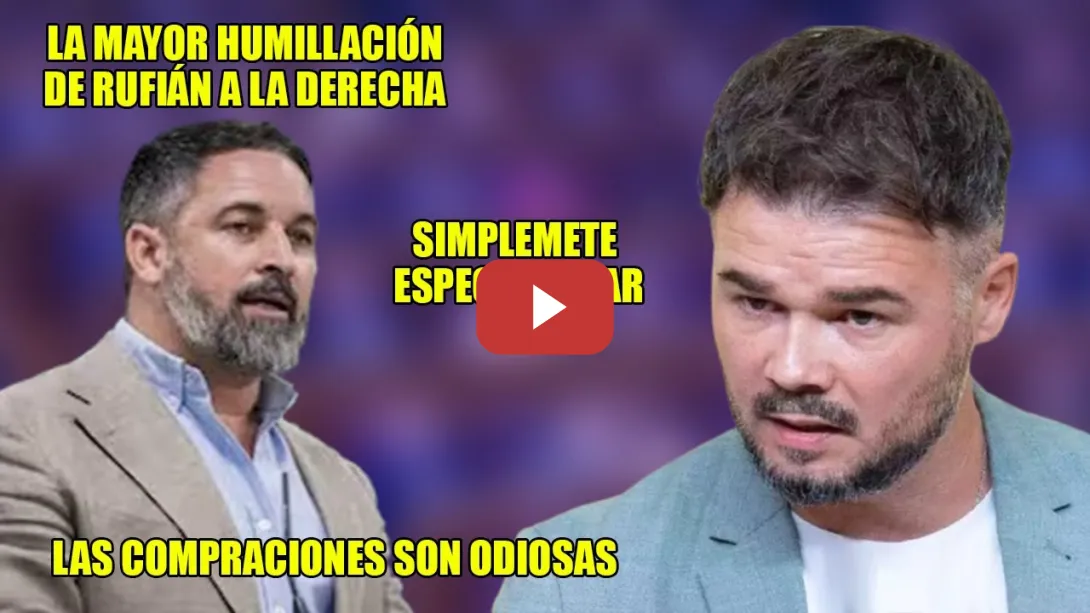 Embedded thumbnail for ÉPICO RUFIÁN. Su HUMILLACIÓN MÁS GRANDE a la DERECHA (de la cabra de la LEGIÓN) Espectacular