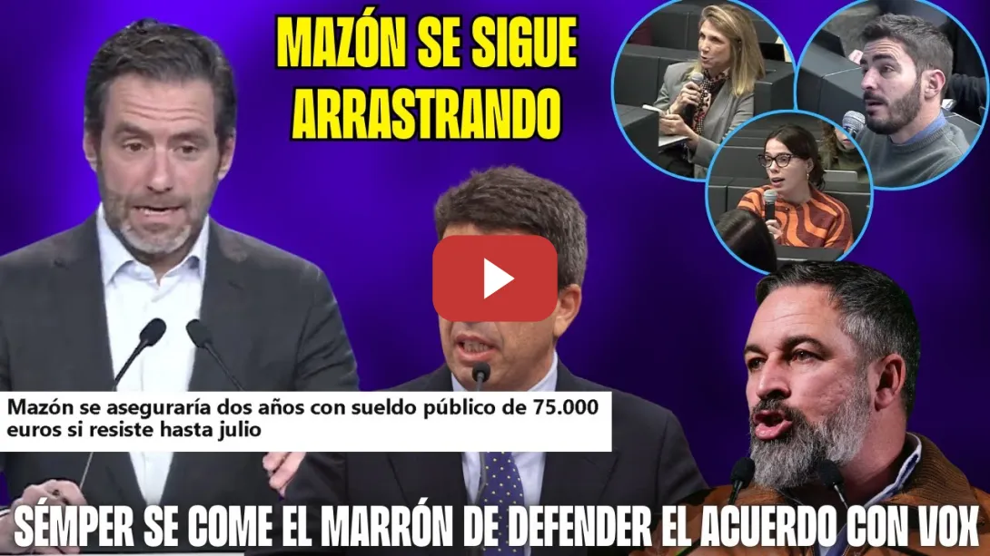 Embedded thumbnail for &quot;PRESUPUESTOS para ROBAR&quot; Sémper hace MALABARES y ABASCAL SALVA a MAZÓN. Feijóo CALLADO!