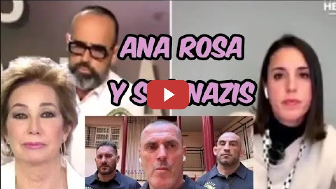 Embedded thumbnail for Irene Montero ataca a Ana Rosa por promocionar a los NAZIS de Desokupa y Risto intenta silenciarla