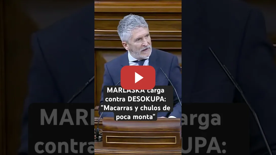 Embedded thumbnail for 🔴#MARLASKA, contra #DESOKUPA: &quot;Macarras y chulos de poca monta&quot; #policia #congreso #shorts