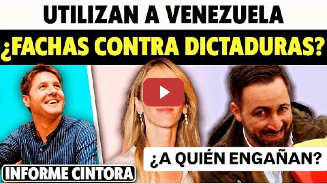 Embedded thumbnail for BULOS DE FACHAS. CAYETANA Y ABASCAL USAN VENEZUELA. TRUMP CONTRA KAMALA HARRIS. Informe Cintora.