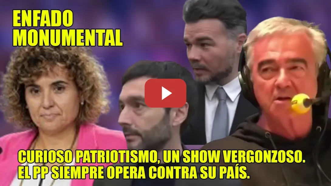 Embedded thumbnail for ¡Q NO nos tomen por lMBÉClLES, El PP SIEMPRE contra su PAÍS!🛑CABREO de Francino, Rufián y Díaz