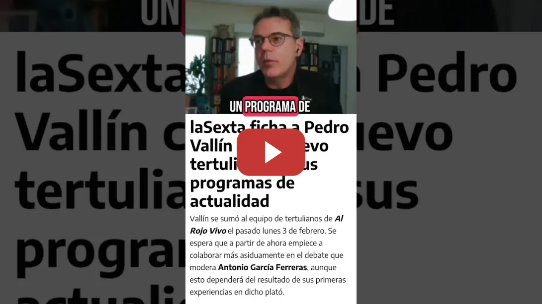 Embedded thumbnail for García Ferreras se compra a Pedro Vallín, que criticaba ARV por ser unos &quot;sicarios&quot;