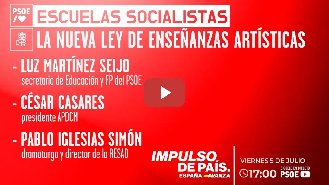 Embedded thumbnail for Escuela Socialista de Educación:  LA NUEVA LEY DE ENSEÑANZAS ARTISTICAS