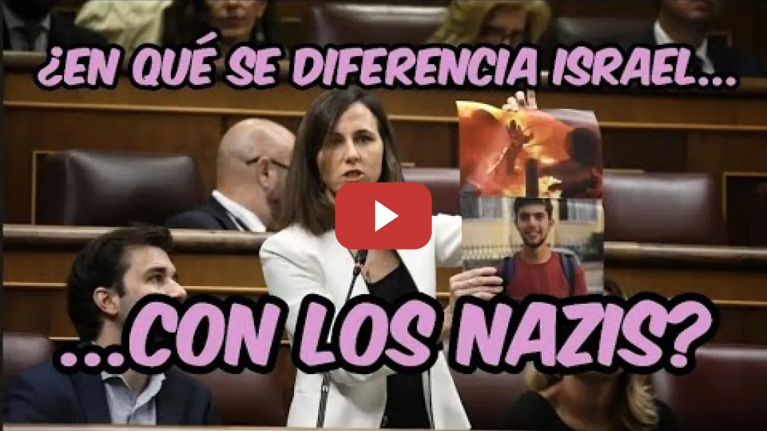 Embedded thumbnail for Ione Belarra compara a Israel con los NAZIS por quemar vivos a palestinos refugiados en un hospital