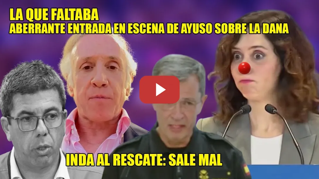 Embedded thumbnail for SALEN ESCALDADOS 🤡 NO REÍRSE de Ayuso, OkDiario y de Mazón x culpar al gobierno🤦‍♂️La que FALTABA