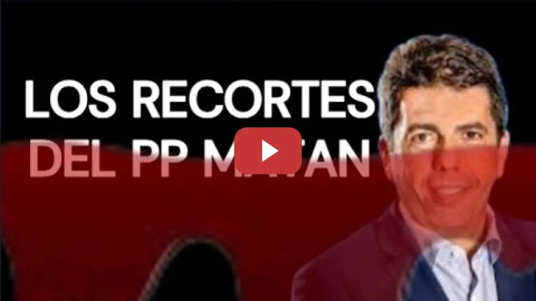 Embedded thumbnail for Los Recortes del PP MATAN y los de Mazón más