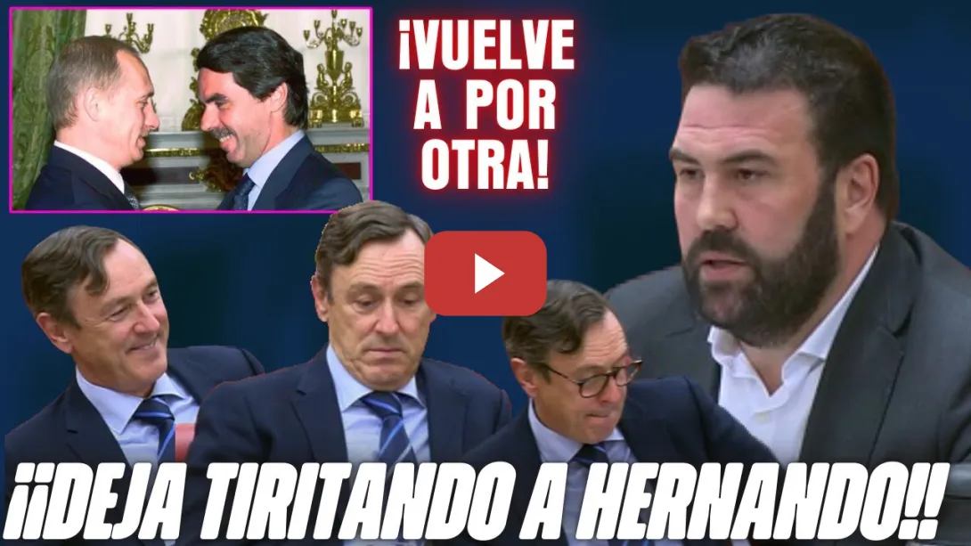 Embedded thumbnail for IÑARRITU (Bildu) CALLA al IGNORANTE Rafa HERNANDO (PP) ¡Lo deja KO! 🔥 AZNAR, PUTIN y E-T-A