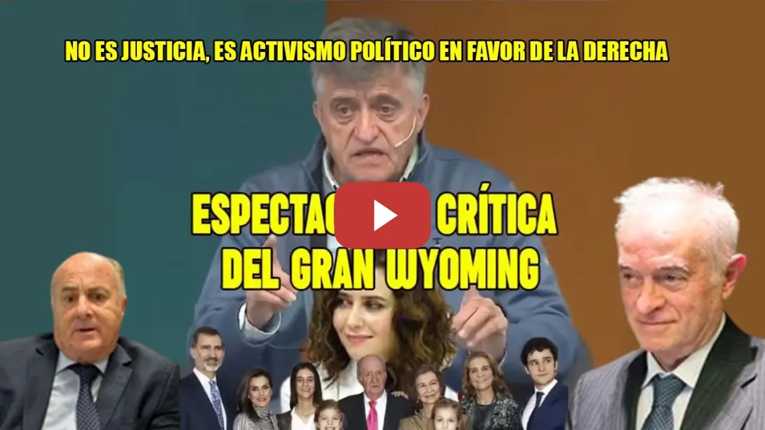 Embedded thumbnail for POTENTE CASTAÑAZO de Wyoming a los JUECES FACHAS x sus FECHORÍAS👏¡Son ACTIVISTAS de la DERECHA!