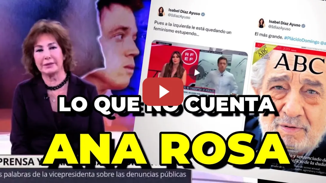 Embedded thumbnail for Ana Rosa Quintana sobre el &#039;Caso Errejón&#039;, el &#039;Caso Nevenka&#039; e Isabel Díaz Ayuso