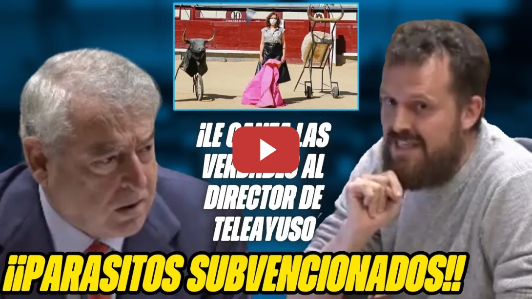 Embedded thumbnail for PARÁSITOS SUBVENCIONADOS: La VERDAD de la TAUROMAQUIA!⚡ Padilla frente al Director de TELEAYUSO!