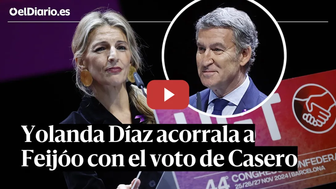 Embedded thumbnail for YOLANDA DÍAZ acorrala a FEIJÓO: &quot;¿Haréis lo mismo con la reducción de jornada laboral?&quot;