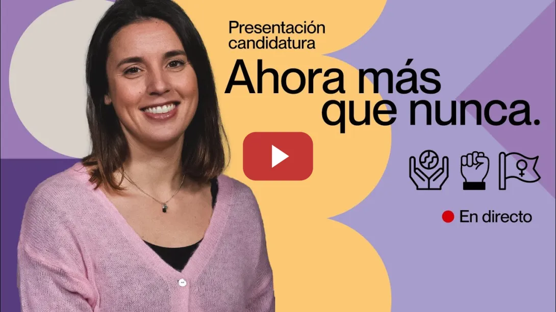 Embedded thumbnail for Presentación de candidatura de Irene Montero: Ahora más que nunca