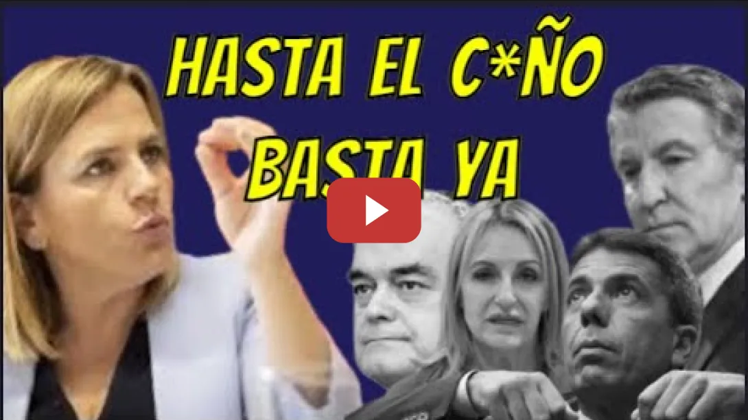 Embedded thumbnail for La delegada del Gobierno en Valencia &quot;HASTA EL C*ÑO&quot;