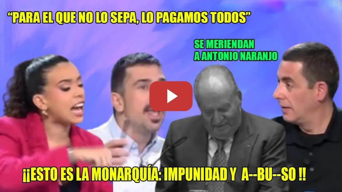 Embedded thumbnail for ¡YA nos ha TRINCADO SUFICIENTE!🔥Valiente Sarah Santaolalla contra la MONARQUÍA🔥GOLFERÍO SIN FIN