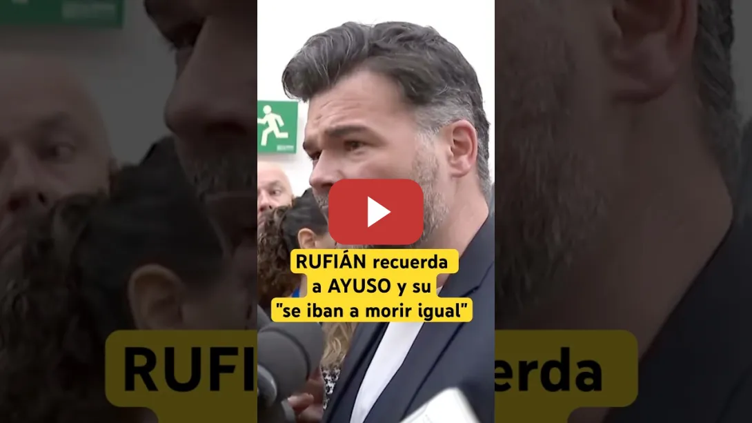 Embedded thumbnail for 🟡 #RUFIÁN recuerda a #AYUSO y su &quot;se iban a morir igual&quot; #dana #madrid #política #shorts