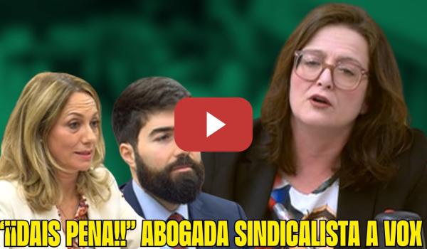 Embedded thumbnail for 🤜Carolina Vidal (CCOO) PONE en su SITIO a una diputada de VOX &quot;Me da PENA!&quot;