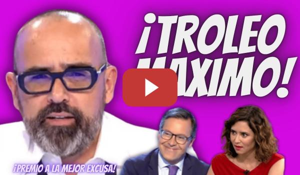 Embedded thumbnail for Risto Mejide “DESTROZA” al NOVIO de Ayuso y a su PALMERO (Alfonso Serrano) con este TROLEO