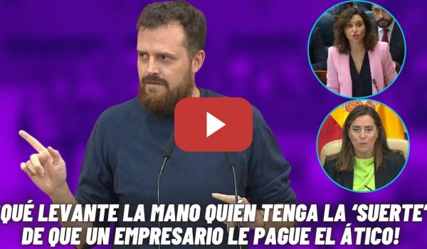 Embedded thumbnail for ⚡Padilla hace TEMBLAR a AYUSO y Millán (PP): ¿A alguien un EMPRESARIO le PAGA el ÁTICO?⚡