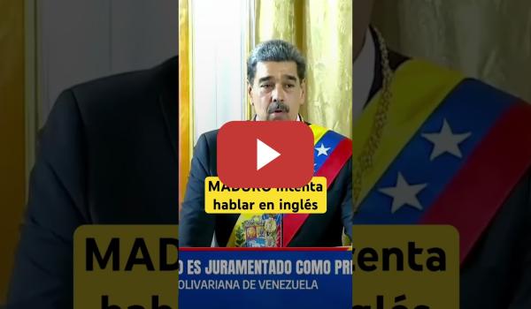 Embedded thumbnail for 🥴 #MADURO intenta hablar en INGLÉS para dirigirse a #EEUU #venezuela #shorts #maríacorinamachado