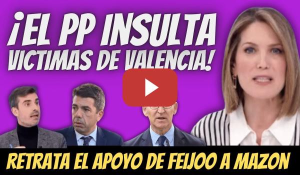 Embedded thumbnail for Silvia Intxaurrondo: El PP INSULTA a las VÍCTIMAS en VALENCIA - RETRATA APOYO de GÉNOVA a MAZÓN