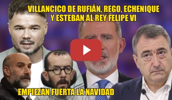 Embedded thumbnail for Para ENMARCAR las CRÍTICAS de Rufián, Echenique, Esteban y Rego a Felipe VI☃ ❄Cada mes más VOXEMITA