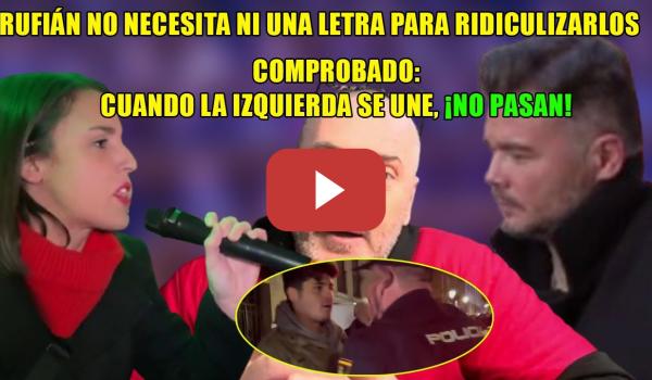 Embedded thumbnail for ✊DESOKUPA se CAGA ante el MURO ANTIFA de APOYO a I.Montero y Rufián HUNDE a Vito Quiles ¡EXPULSADO!