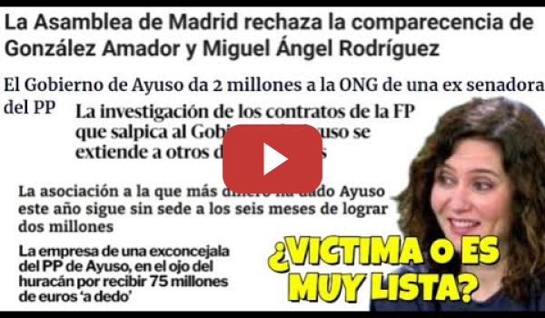 Embedded thumbnail for Emilio Delgado retrata el victimismo de Ayuso es para tapar sus escándalos NADIE LA QUIERE MATAR🤦‍♂️