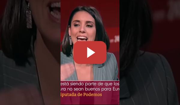 Embedded thumbnail for Irene Montero DESMONTA EN DIRECTO el malmenorismo de un tertuliano del PsoE en RTVE