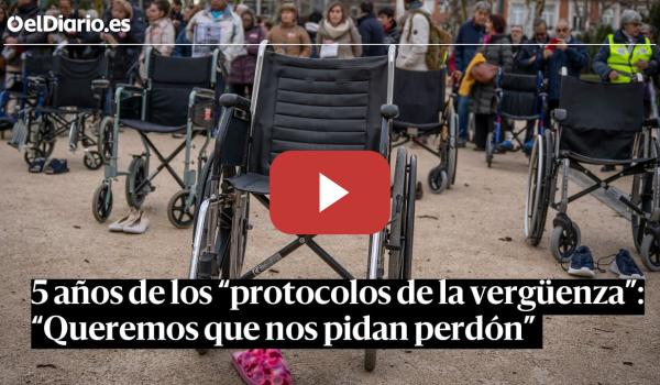 Embedded thumbnail for 5 años de los &quot;PROTOCOLOS DE LA VERGÜENZA&quot; de AYUSO y los familiares piden JUSTICIA y REPARACIÓN