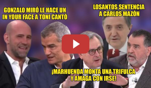 Embedded thumbnail for ZASCA ÉPICO de Gonzalo Miró a Toni CANTÓ🤣L0SANT0S FUNDE a Mazón,y Marhuenda la LÍA x los C0MUNISTAS🤣