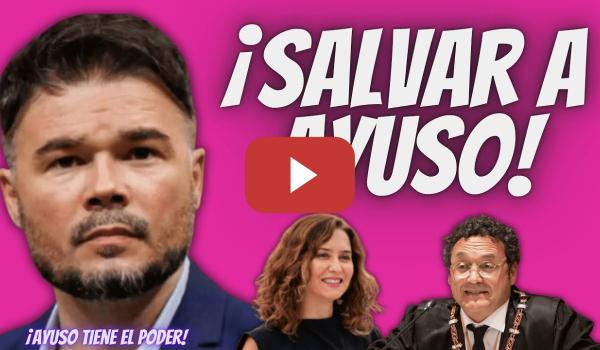 Embedded thumbnail for ¡Ayuso TIENE TODO el PODER! - Gabriel Rufián “REACCIONA“ a la IMPUTACIÓN del Fiscal General