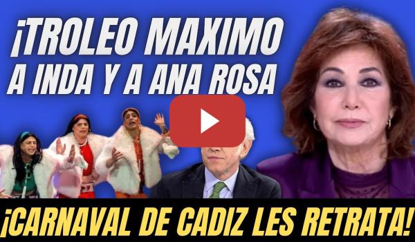 Embedded thumbnail for TROLEADA MÁXIMA a Eduardo Inda y Ana Rosa Quintana - ¡FALTAN PROFESIONALES y SOBRAN SINVERGÜENZAS!