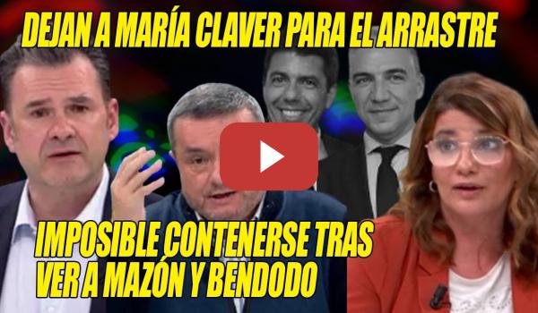 Embedded thumbnail for Iñaki López HACE TRIZAS a María Claver y Chema Crespo DEJA TITUBEANDO a Mazón💥¡Se abrazó a Sánchez!