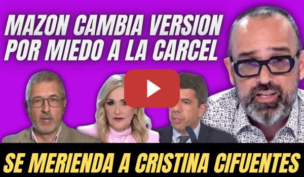 Embedded thumbnail for Risto Mejie DESTROZA a Mazón y Cristina Cifuentes con esta ENTREVISTA a Hugo Morán