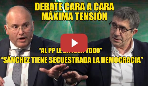 Embedded thumbnail for ¡MENTIRA!💥Patxi LÓPEZ le APLICA un CASTIGO a Tellado por sus MENTIRAS en un DEBATE CARA a CARA