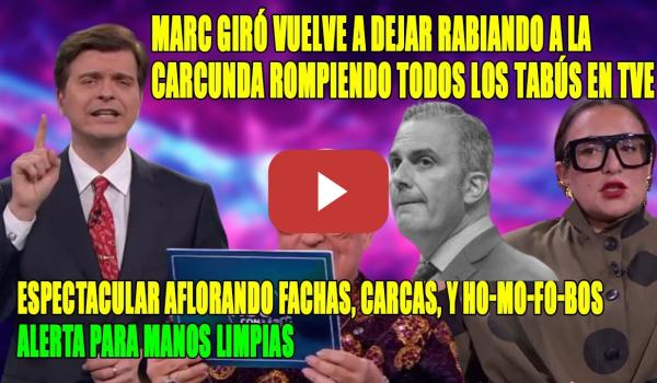 Embedded thumbnail for Marc Giró LLENA de LÁGRIMAS FACHAS las redes HABLANDO de OJETES👏ALERTA Manos LIMPIAS👏 Candela Peña