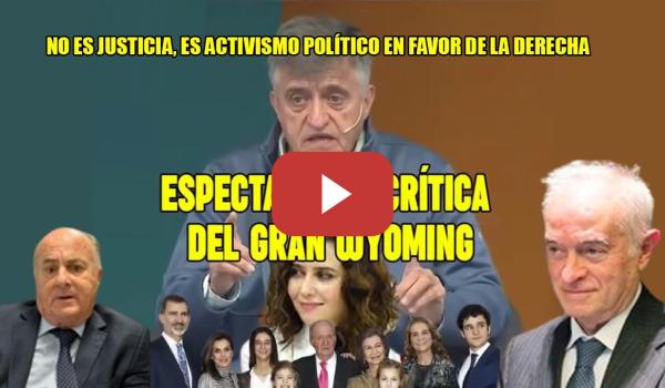 Embedded thumbnail for POTENTE CASTAÑAZO de Wyoming a los JUECES FACHAS x sus FECHORÍAS👏¡Son ACTIVISTAS de la DERECHA!