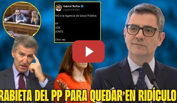 Embedded thumbnail for RIDÍCULO del PP 🤦‍♂️ VOTAN en CONTRA de la AGENCIA Estatal SALUD  PÚBLICA que APROBARON ¡PATÉTICOS!